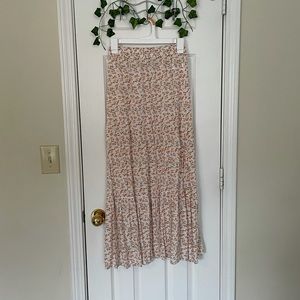American Eagle Spring Floral Midi Skirt